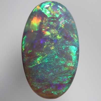 SOLID CRYSTAL OPAL Bright Floral Harlequin pattern
